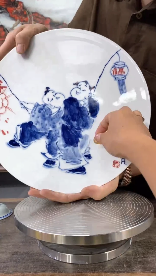 吴义松陶瓷联盟手绘陶瓷3196