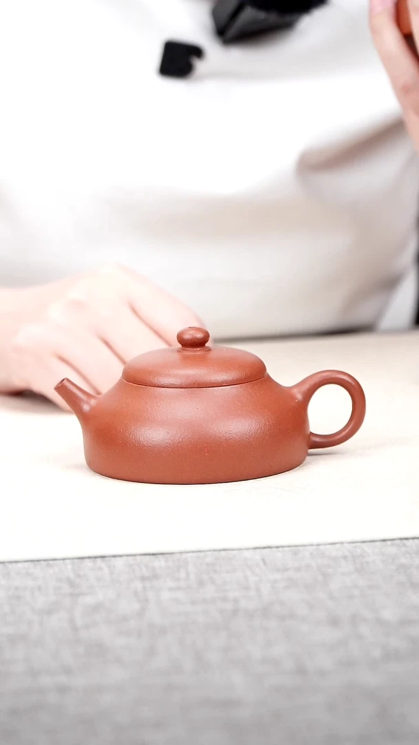 茶壶紫砂静乐  红降坡  130cc