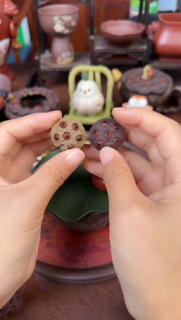 紫砂茶宠紫砂小号莲子