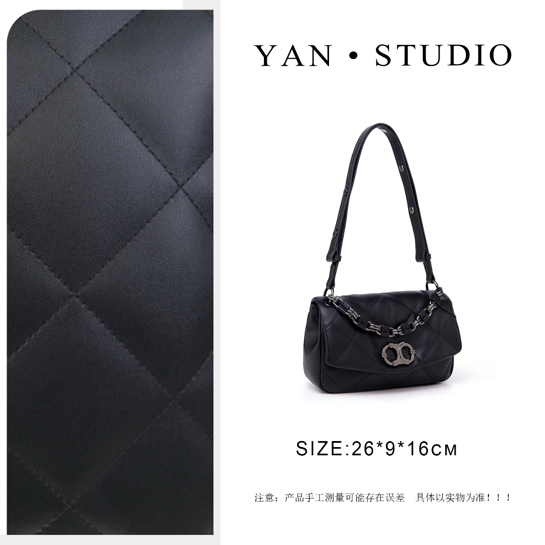 【艳姐甄选】QYX-6055-黑色-轻奢时尚百搭新款女包