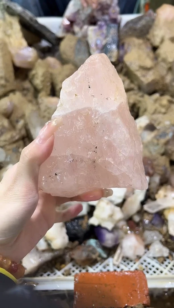 未镶嵌大型摆件（非配饰）水晶粉水晶744