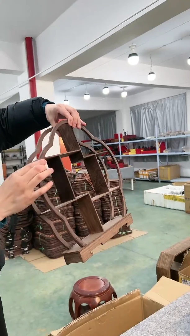 【闪购商品】鸡翅木40公分大号梅花博古架一个