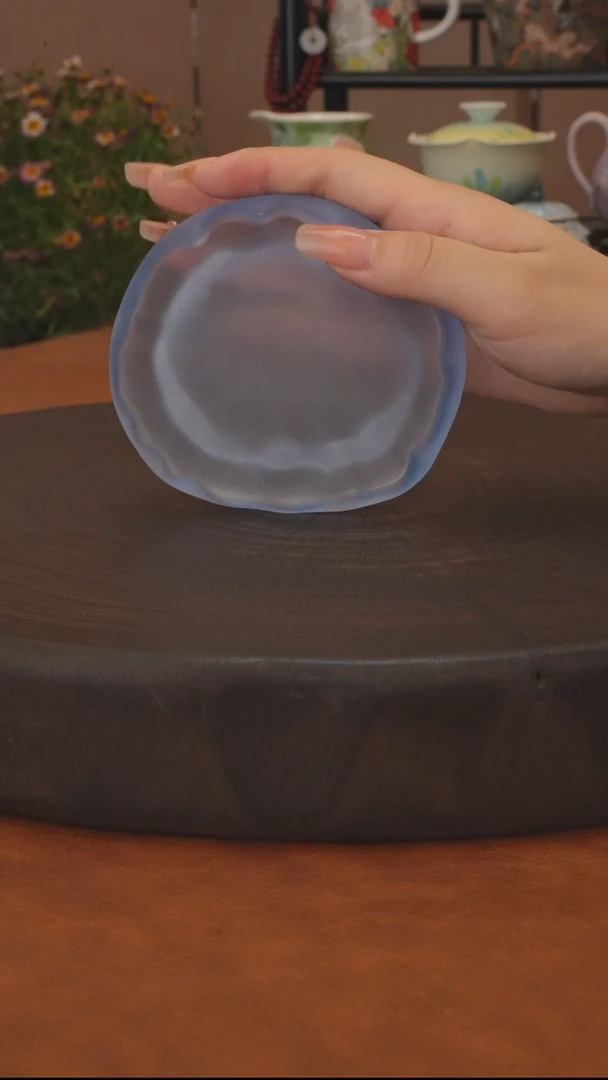 直播间福利 蓝琉璃杯垫