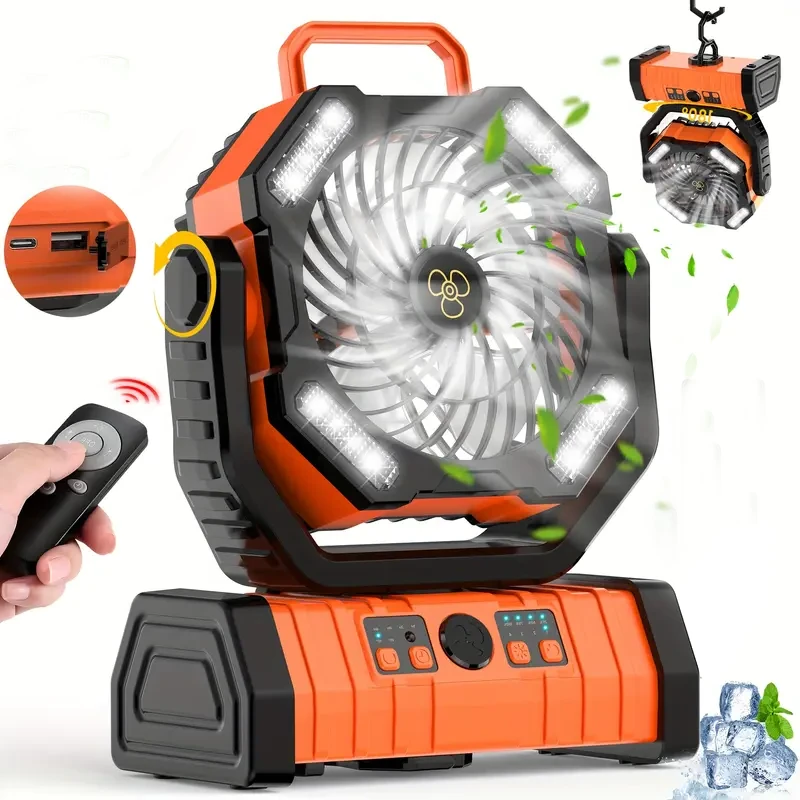 扇派【遥头版2万毫安】户外露营充电风扇超长续航可摇头大风力