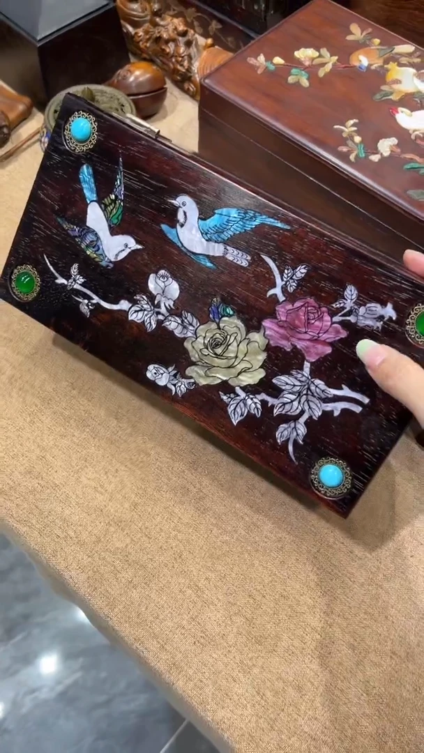 木花开富贵首饰盒