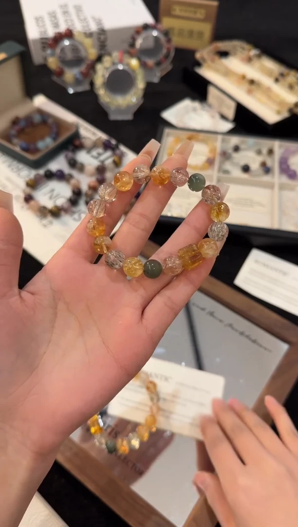 未镶嵌手链水晶黄塔晶多宝x2789