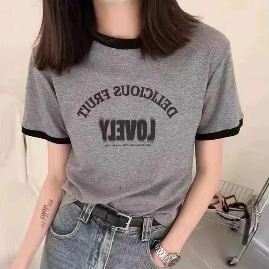 2025撞色字母气质百搭516款