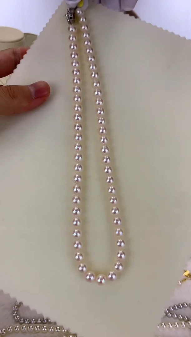 未镶嵌DA海水珍珠 GD112 7-8 akoya串链