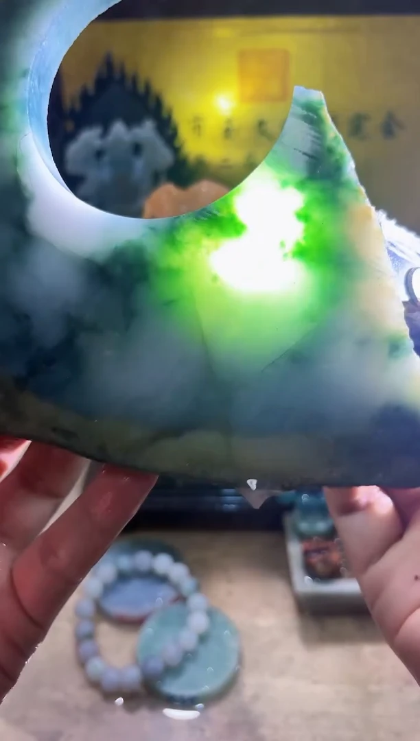 未镶嵌挂件翡翠A货常星8141