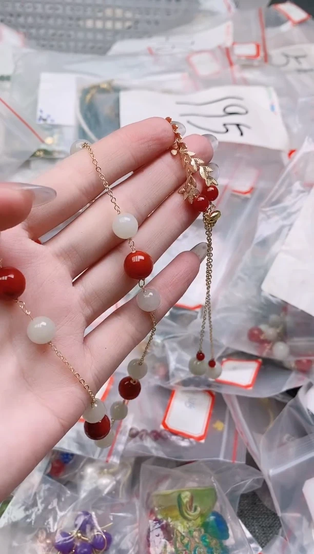 南红玛瑙未镶嵌颈饰多样性发拍一发一