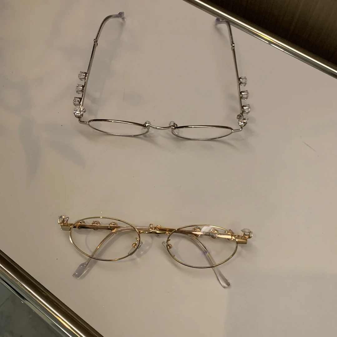 Yucii 椭圆纯欲 小脸小框高级感眼镜Y2K素颜眼镜