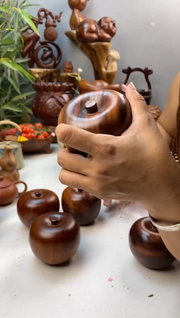 香樟木A50微瑕小苹果摆件/尺寸