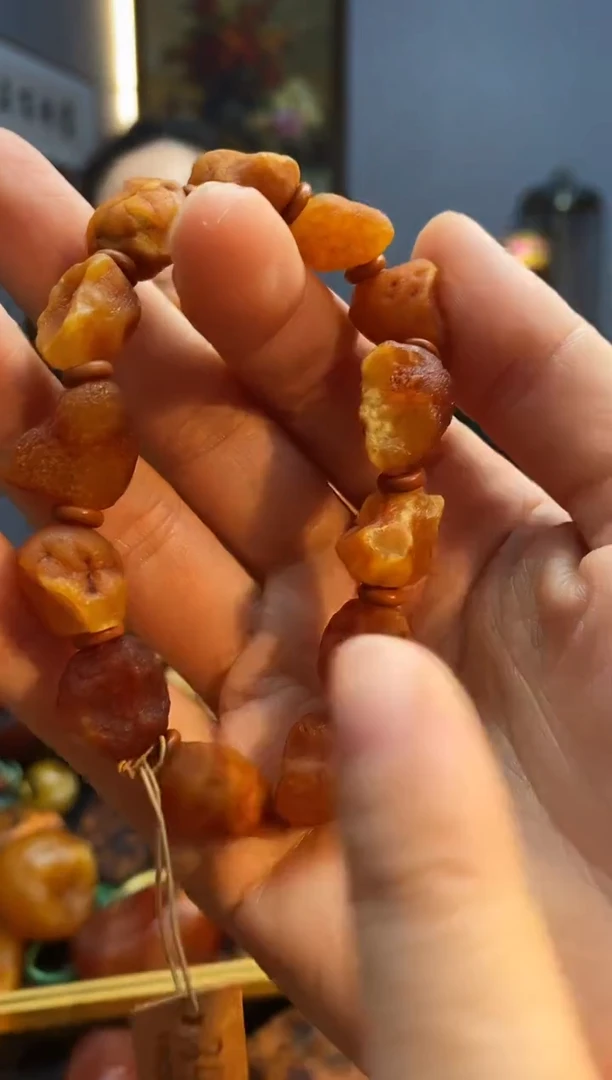 手链琥珀未镶嵌手串