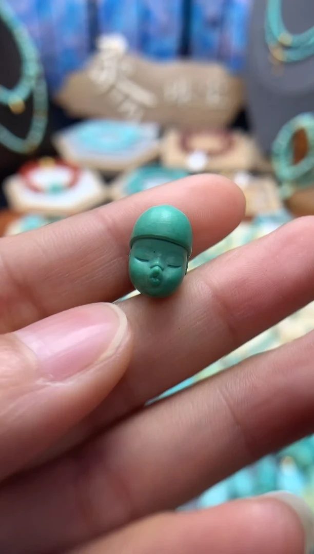 【闪购商品】绿松石挂件未镶嵌高瓷精工嘟嘟