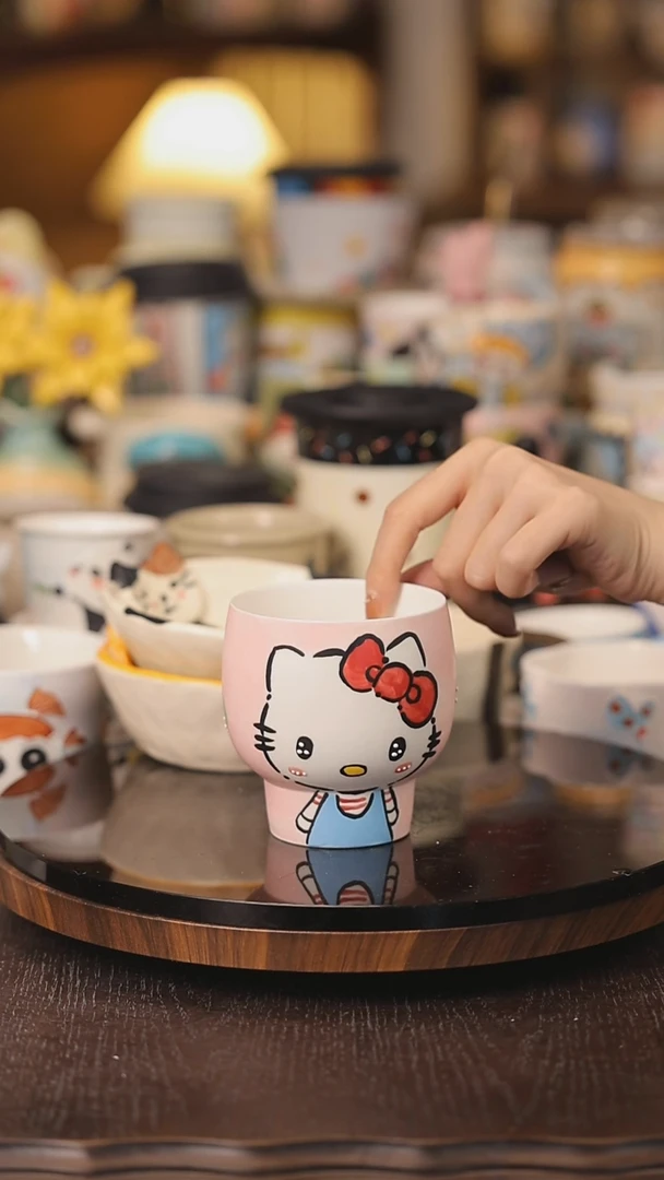 摆件景德镇釉下彩绘设计师款式陶瓷