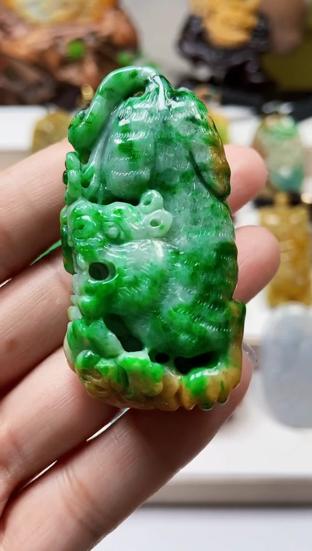 颈饰未镶嵌翡翠翡翠A货