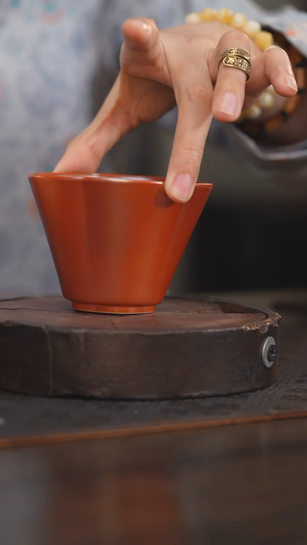 【闪购商品】杯64柴房陶瓷丨金红福字杯