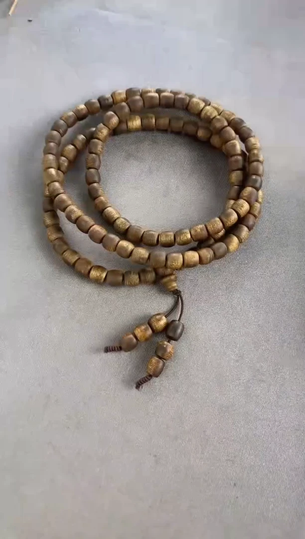 手串沉香紫奇野料08鼓珠多圈多样性发一