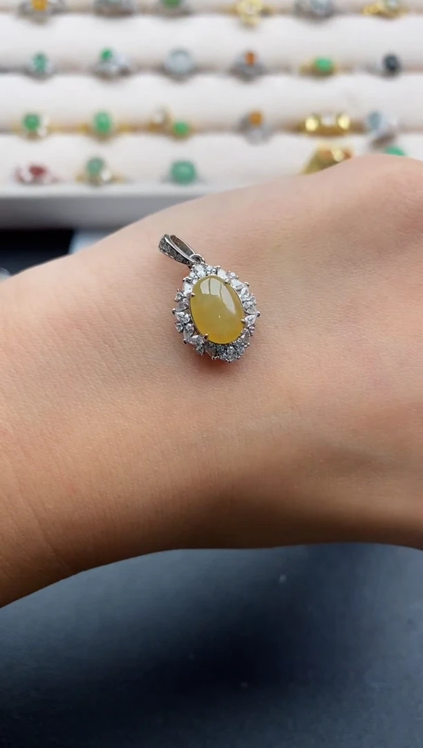 银S925镶嵌戒指翡翠66666666+8