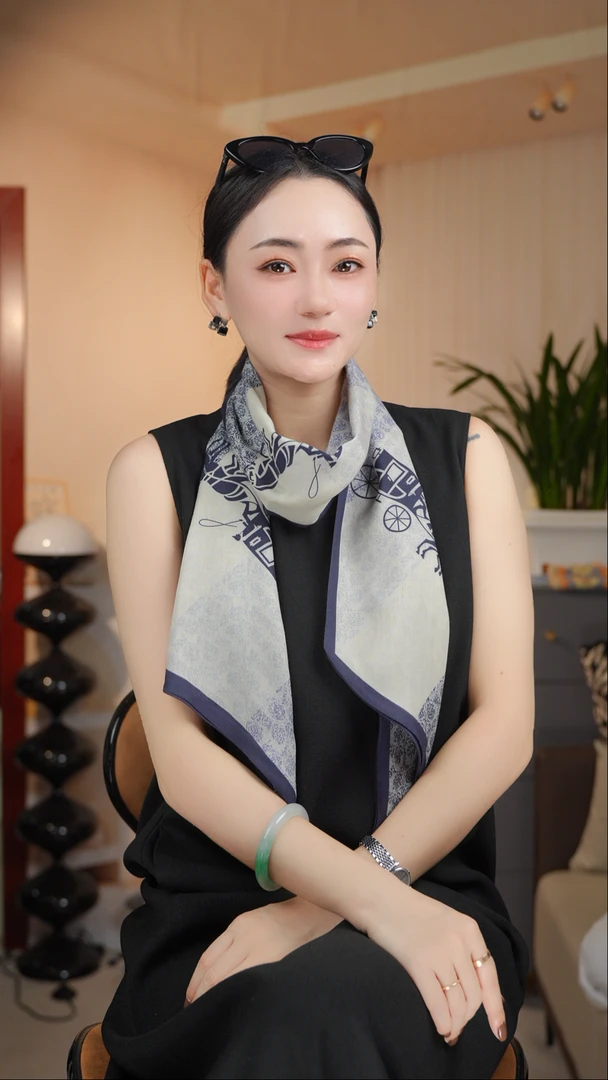 P13【兰心】新款棉质125*33左右精致小飘带