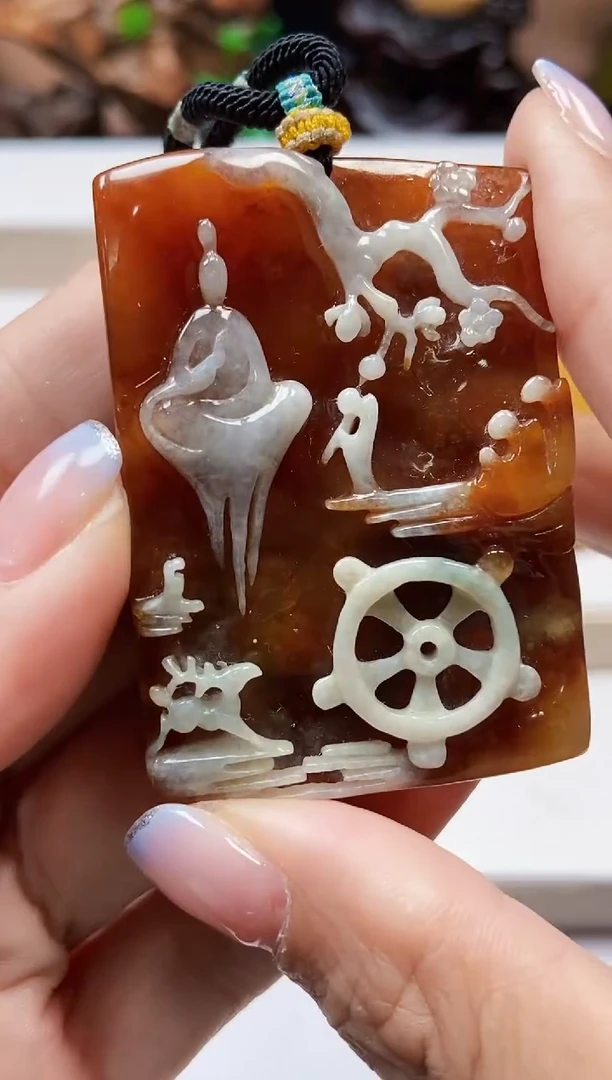 颈饰未镶嵌翡翠翡翠A货