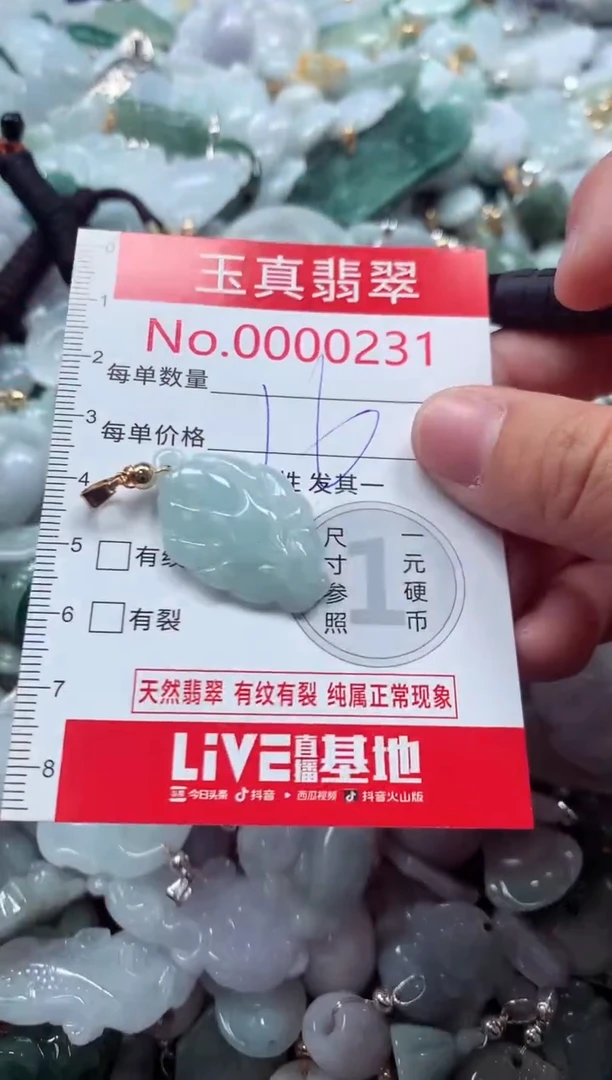 吊坠(不含链)未镶嵌翡翠0231