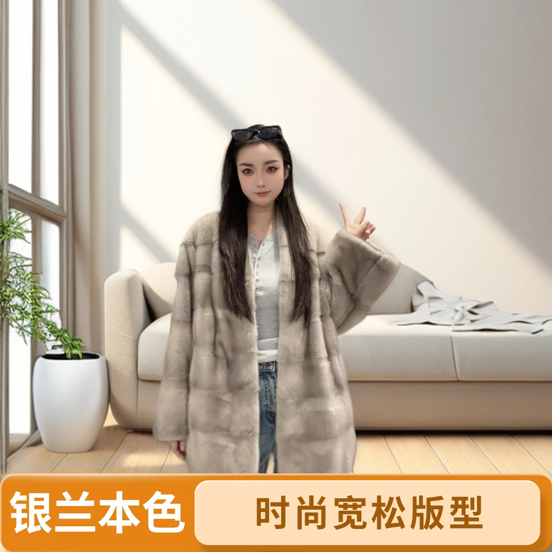 中长款女V领长款短款原色M-L单排扣长袖