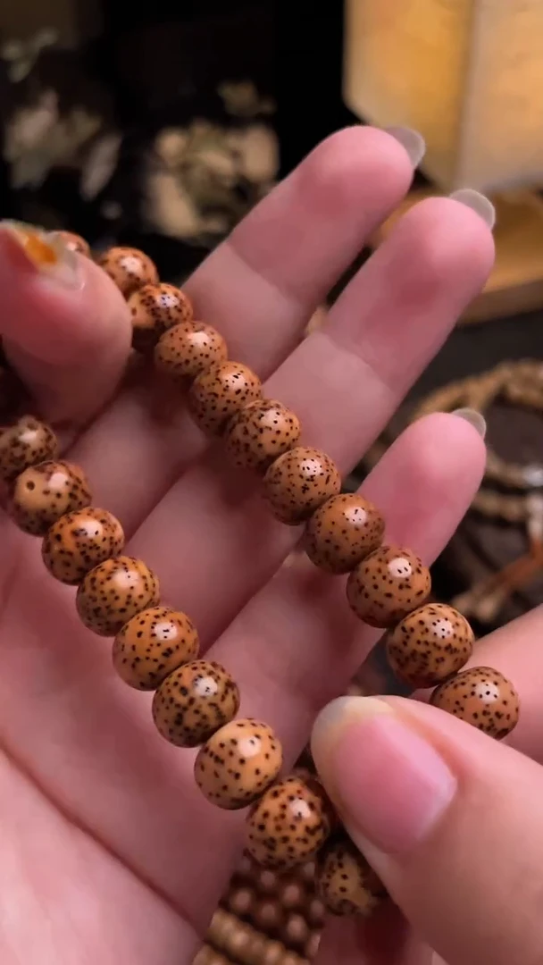 手串星月菩提精工级浅珀苹果珠10*8手串（B）