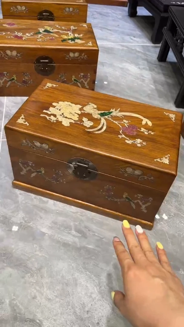 木锦上添花螺钿首饰箱