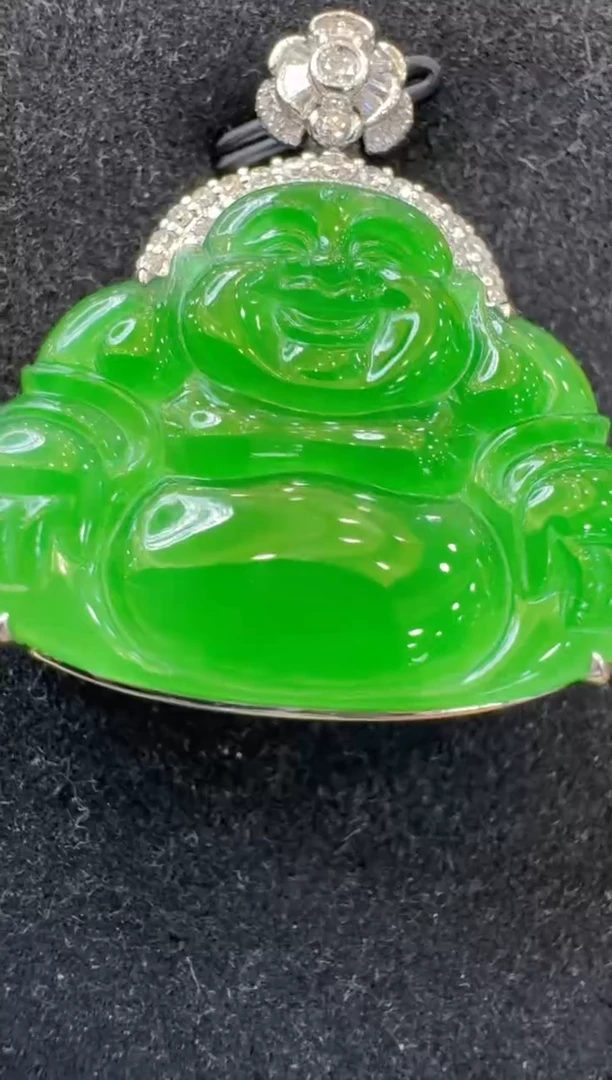 翡翠18K金镶嵌吊坠(不含链)多样性团购发一件