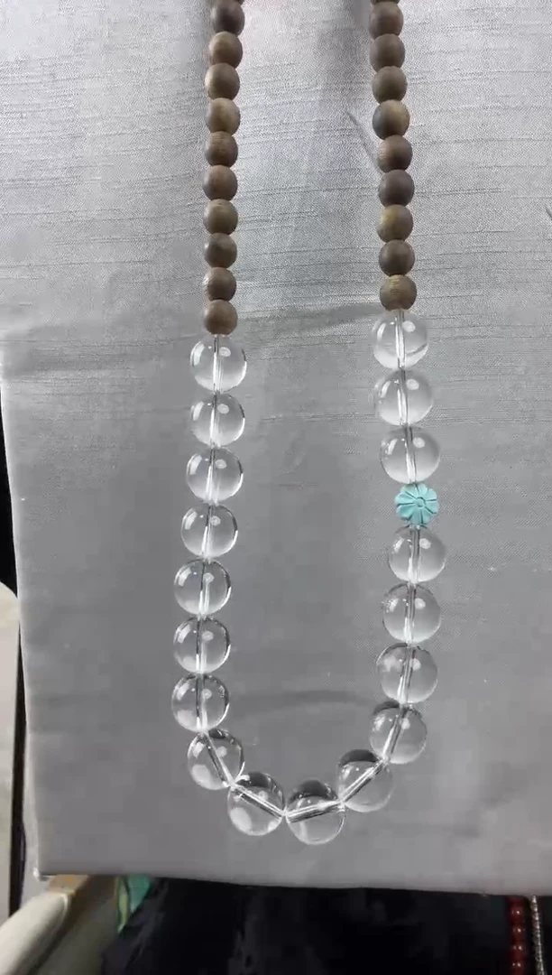 颈饰银S925镶嵌水晶天然