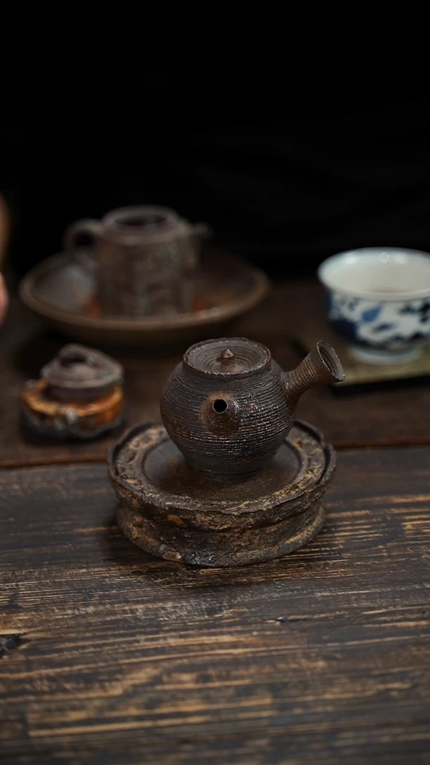 全手工制作 南蛮 侧把壶  105cc