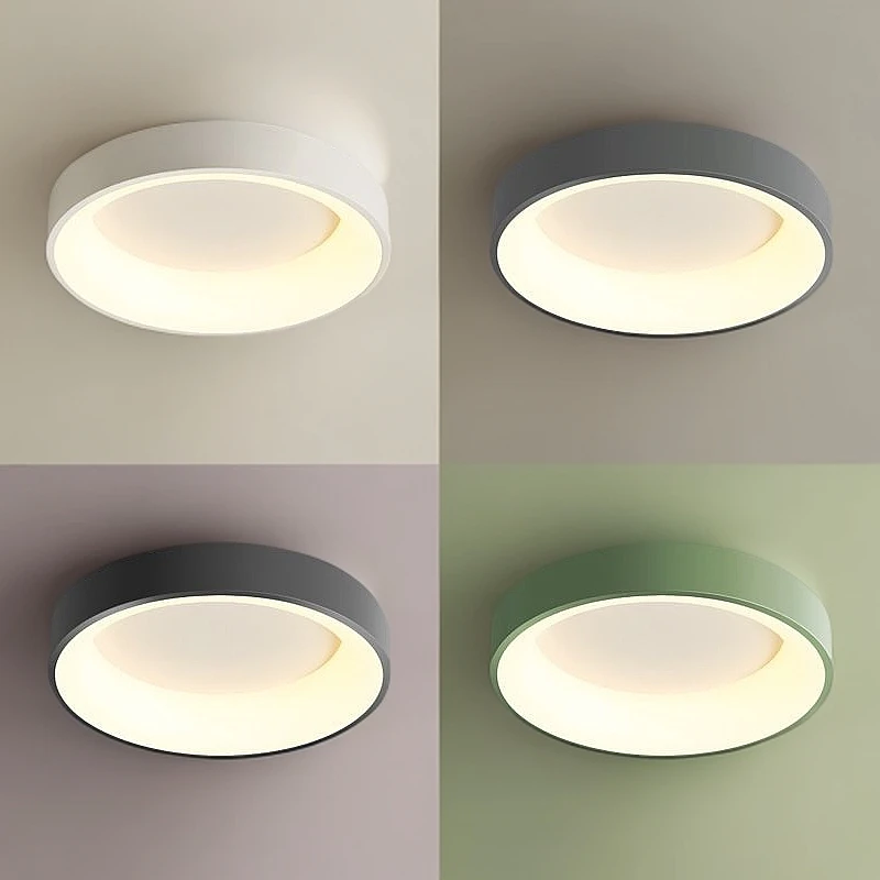 卧室灯吸顶灯简约现代全光谱护眼网红圆形房间客厅灯网红灯