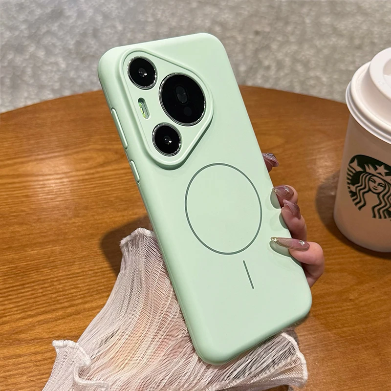 适用华为pura70手机壳新款磁吸mate70pro液态硅胶60全包镜头外壳