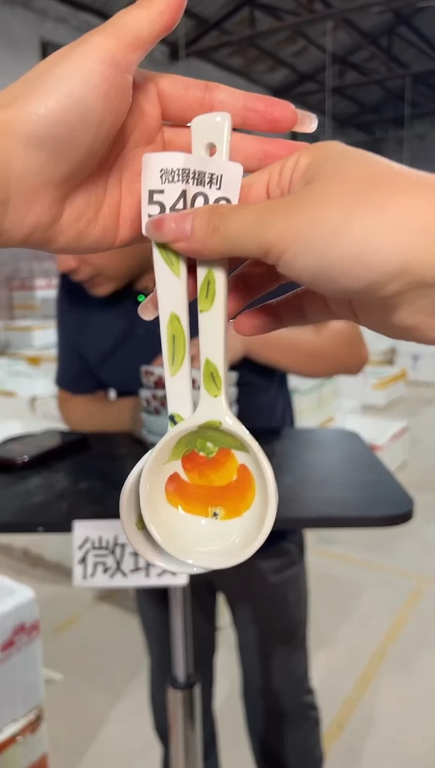 盘2只装 景德镇高温釉下手绘陶瓷