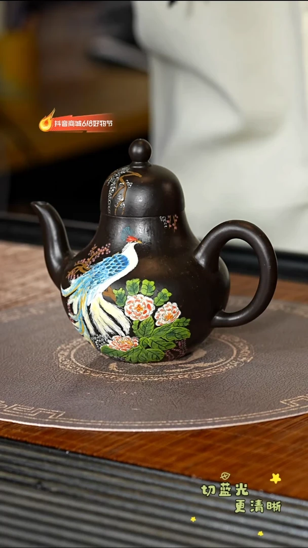 茶壶紫砂宜兴紫砂SJK 青御砂 思婷180cc