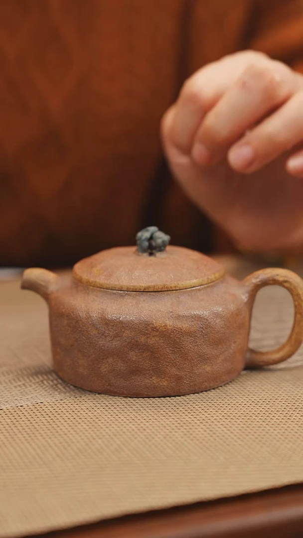 原矿老紫泥隐龙德中紫砂壶18