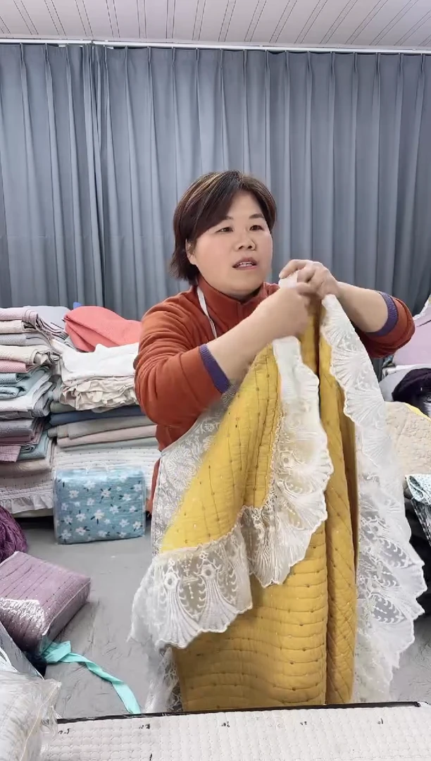 棉黄色米粒绣蕾丝2.45纯棉