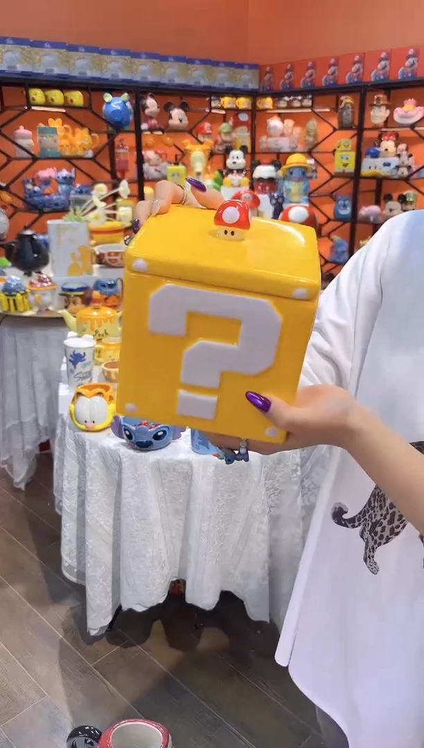 瓷片@@问号陶瓷储物收纳罐