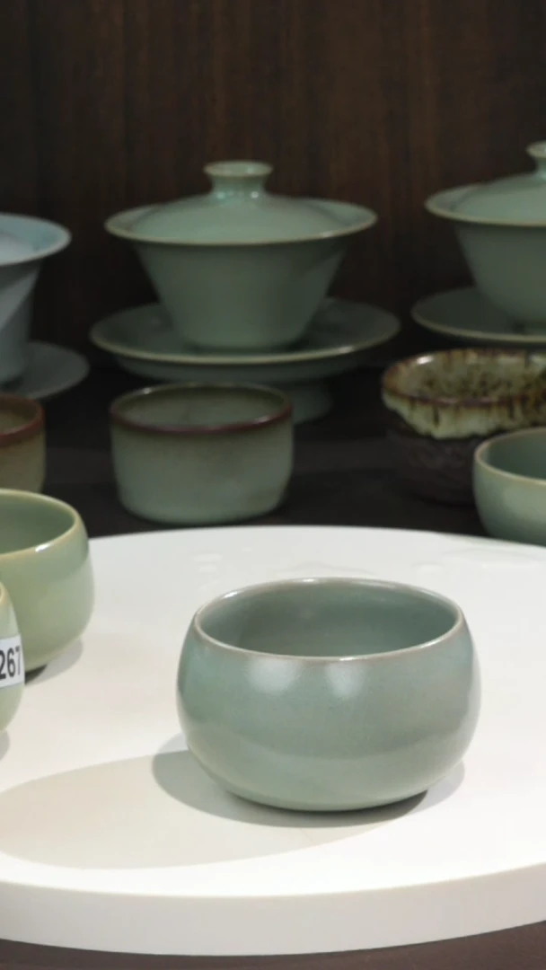 清**幻宣宝汝瓷原矿原釉手工作品瑕疵