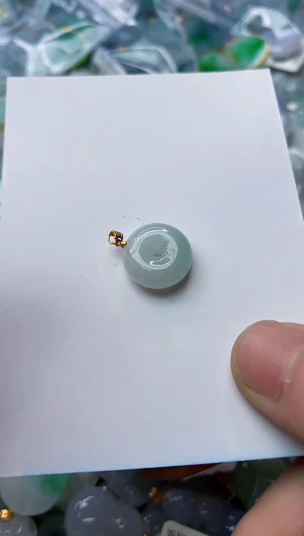 【闪购商品】翡翠颈饰18K金镶嵌19..........