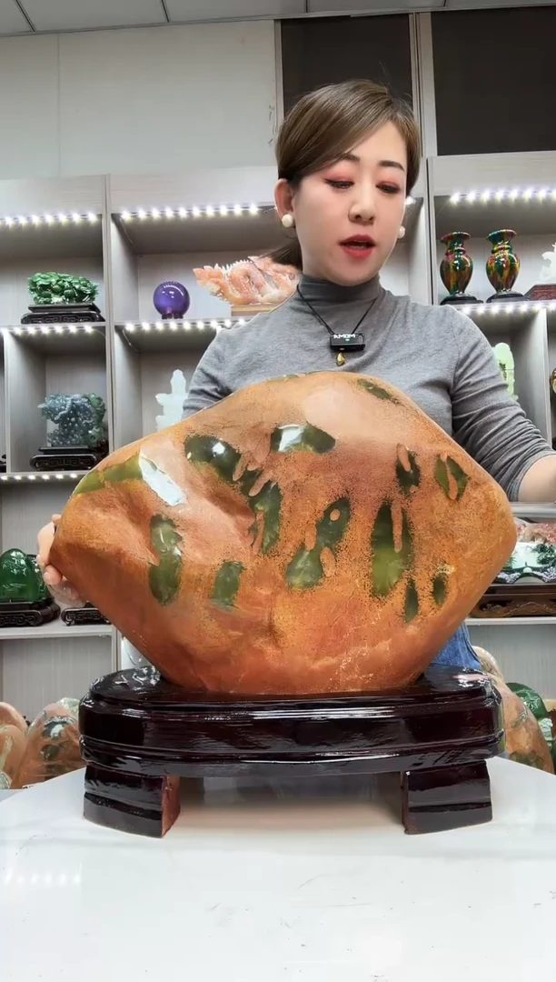 石材天然石材家居摆件办公室客厅玄关高档摆件