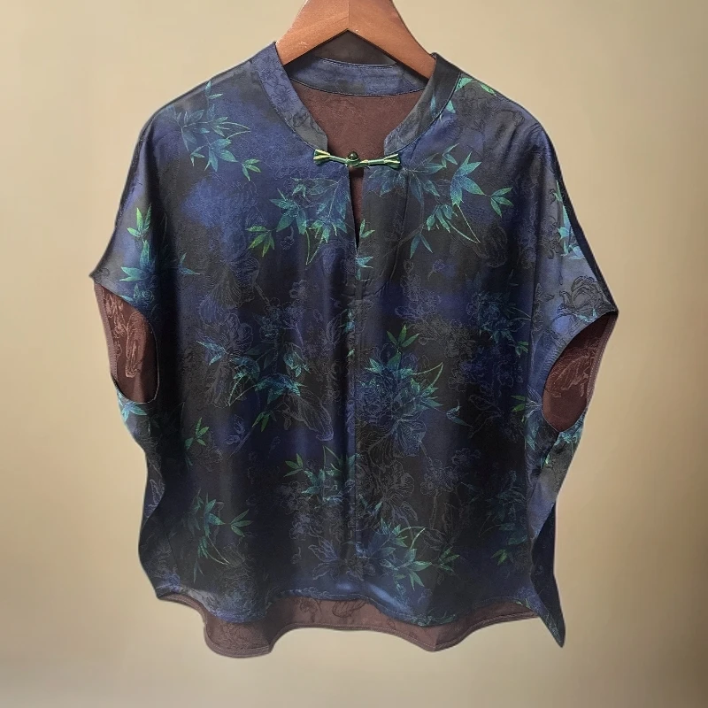 1070【小吴专属】新款新中式时尚百搭宽松减龄优雅上衣