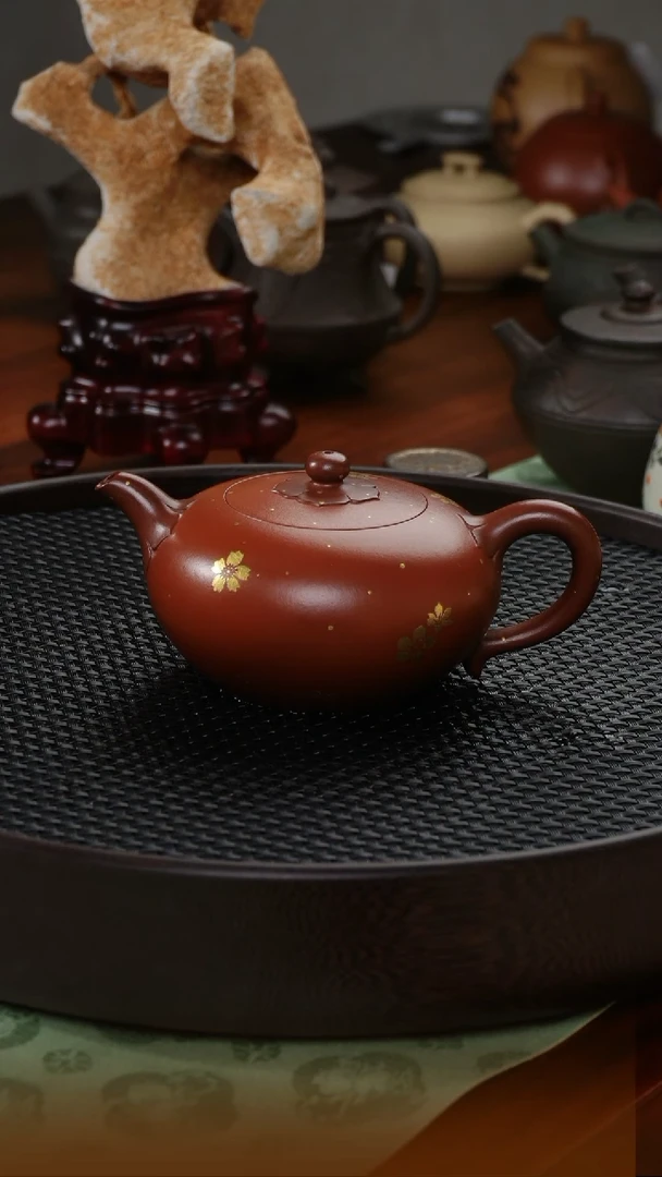 【闪购商品】紫泥茶壶《如意称心壶》原矿大红袍