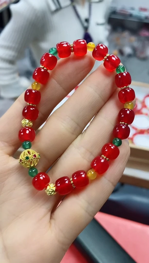 未镶嵌手串玛瑙/玉髓hjt设计款玛瑙手串