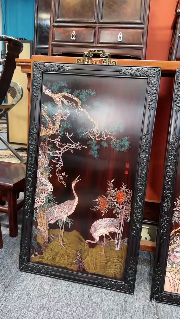 【闪购商品】红酸枝木类成套家具挂屏