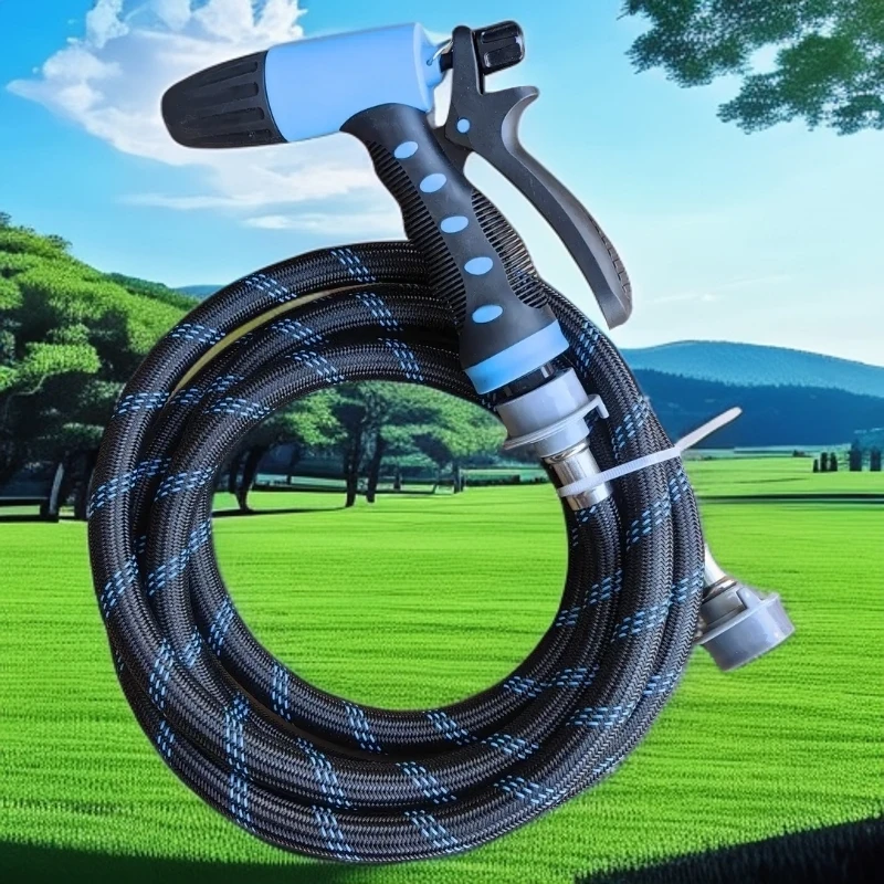 大流量防爆抗老化防缠绕高压通用快接4分水嘴浇花洗车软管水管