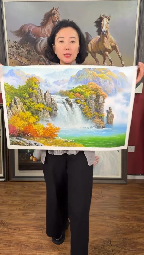 油画【31号】约50*70cm丨朝鲜原创纯手绘孤品油画丨顺丰包邮