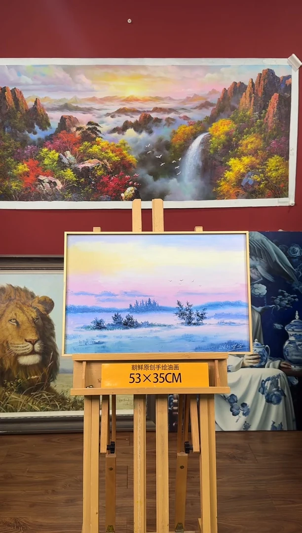 油画【7号】约53*35cm丨朝鲜原创纯手绘孤品油画丨顺丰包邮