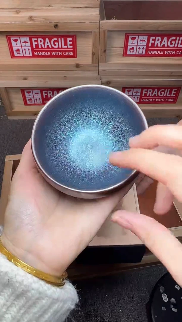 茶盏极光幻彩 蓝钵  L
